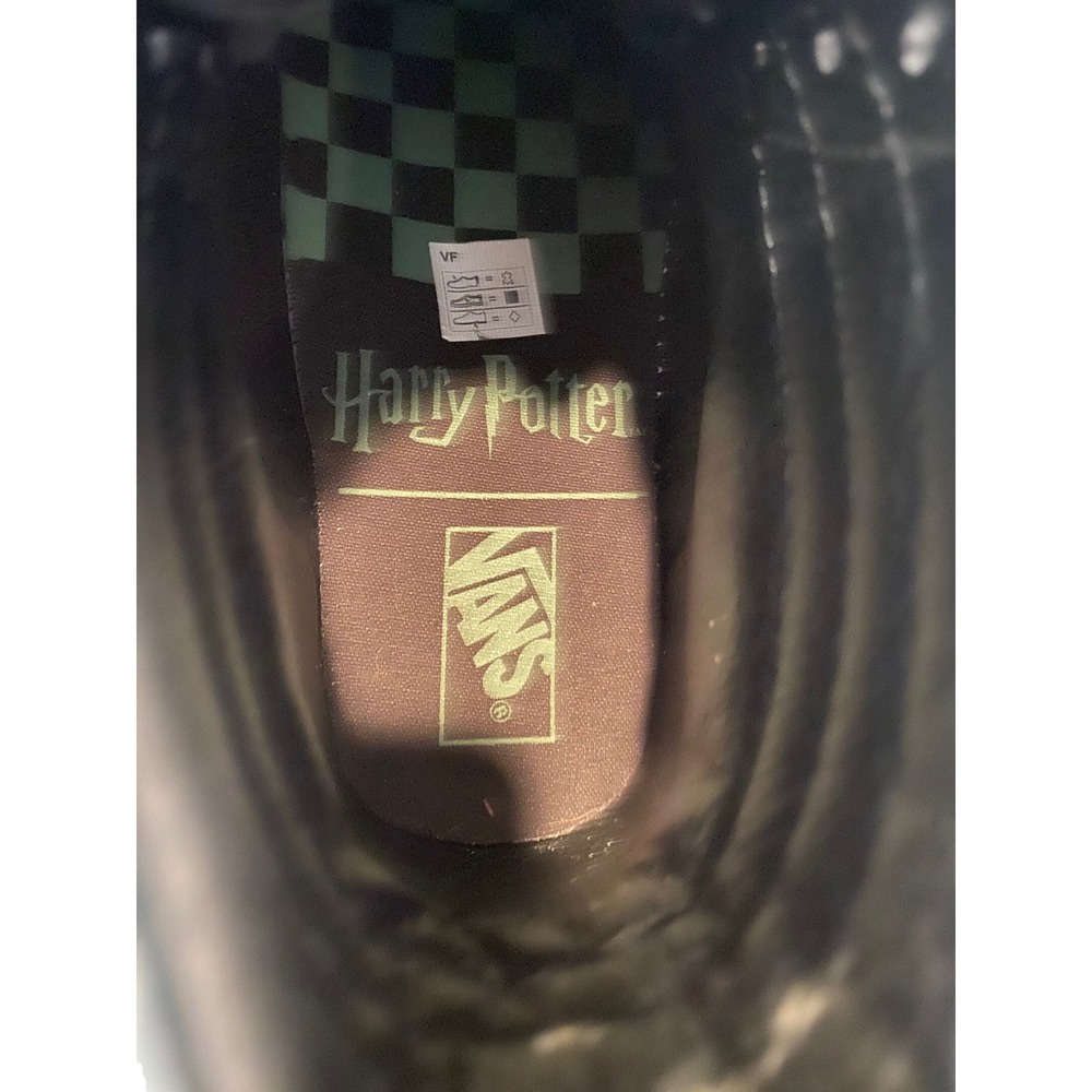 Vans‎ Harry Potter Morsmordre Green Iridescent Slytherin Sneakers Size 7 Women - Picture 10 of 12